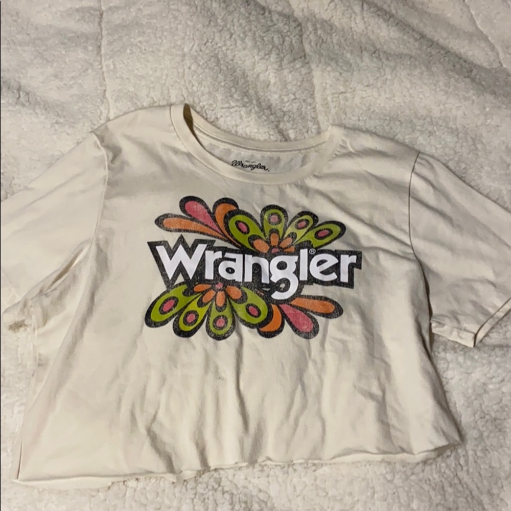 Wrangler retro design crop top